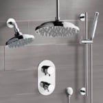 Remer DCS04 Chrome Dual Shower Head System With Hand Shower